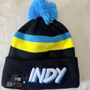 New Era Indiana Pacers 2024 2025 City Edition Series Pom Knit Beanie Hat Alt NEW